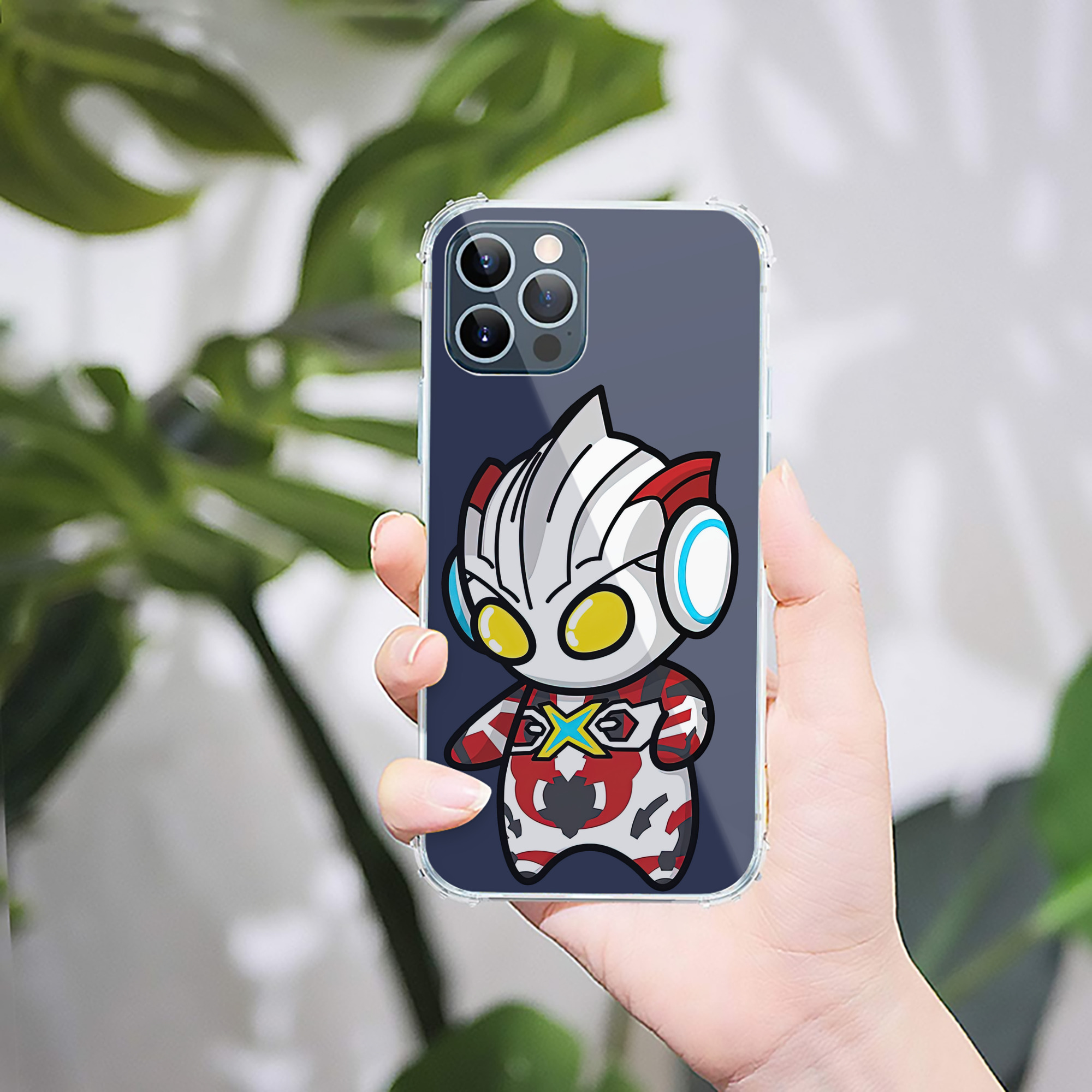 （画像用） ウルトラマン Ultraman 【iPhone 12シリーズ対応】透明スマホケース（クリアソフトケース）